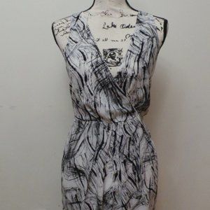 Black and white printed SEXY DRESS. Maxi dress